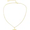 Rebl Gender Inclusive Blythe Toggle Necklace In Gold