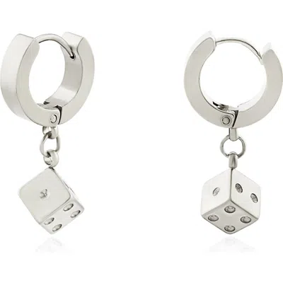 Rebl Gender Inclusive Dice Huggie Hoop Earrings