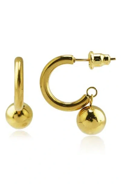 Rebl Gender Inclusive Dina Drop Earrings In Gold