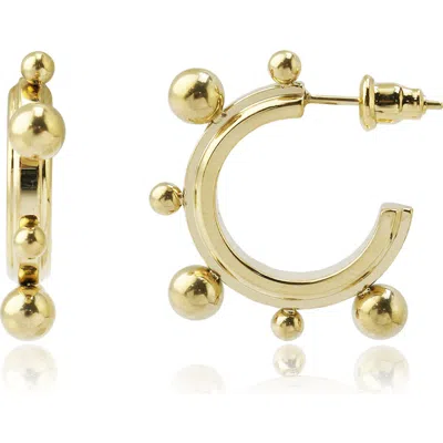 Rebl Gender Inclusive Dina Drop Earrings In Gold