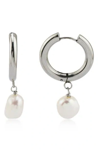Rebl Gender Inclusive Eights Curb Drop Earrings In Metallic