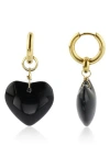 Rebl Gender Inclusive Heart Huggie Hoop Earrings