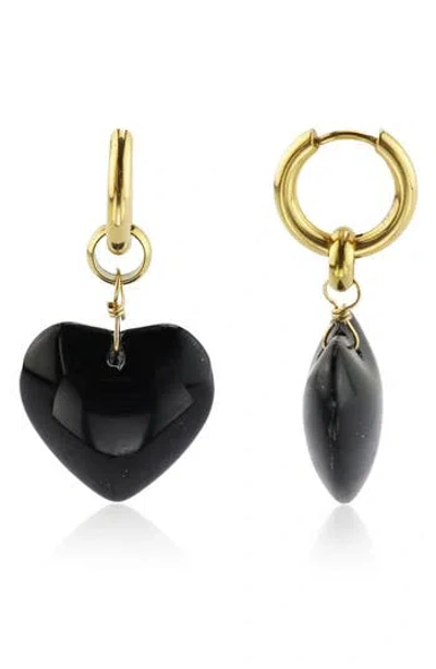 Rebl Gender Inclusive Heart Huggie Hoop Earrings