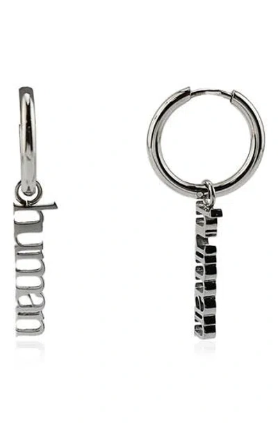 Rebl Gender Inclusive Human Huggie Hoop Earrings