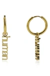 Rebl Gender Inclusive Human Huggie Hoop Earrings