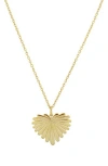 Rebl Gender Inclusive Leaf Pendant Necklace