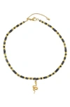 Rebl Gender Inclusive Snake Pendant Beaded Necklace