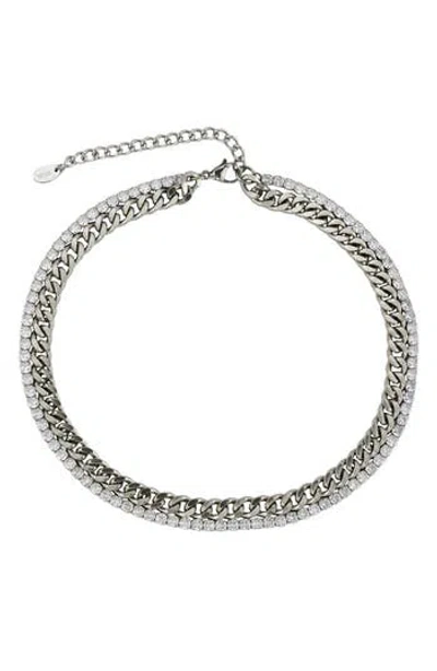 Rebl Gender Inclusive Stone & Cuban Chain Necklace