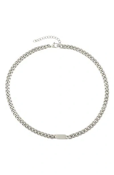 Rebl Gender Inclusive Stone Curb Chain Necklace