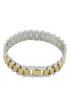 Rebl Gender Inclusive Two-tone Link Bracelet
