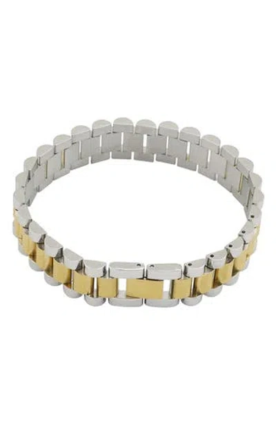 Rebl Gender Inclusive Two-tone Link Bracelet