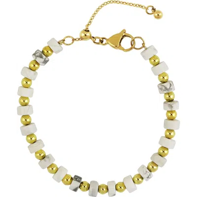 Rebl Gender Inclusive White Magnetite Bracelet