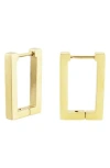Rebl Geometric Huggie Hoop Earrings In Gold