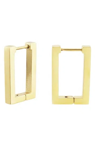Rebl Geometric Huggie Hoop Earrings In Gold