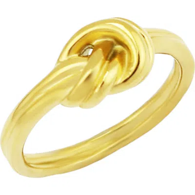 Rebl Knotted Band Ring In Gold