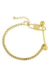 Rebl Long Bar Curb Chain Bracelet