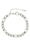 Rebl Mariner Chain Bracelet In Silver