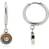 Rebl Rainbow Dangle Hoop Earrings