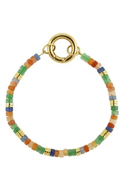 Rebl Semiprecious Stone Bracelet In Green
