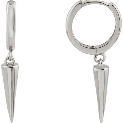 Rebl Spike Drop Huggie Hoop Earrings