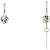 Rebl Spiral Mismatched Drop Hoop Earrings