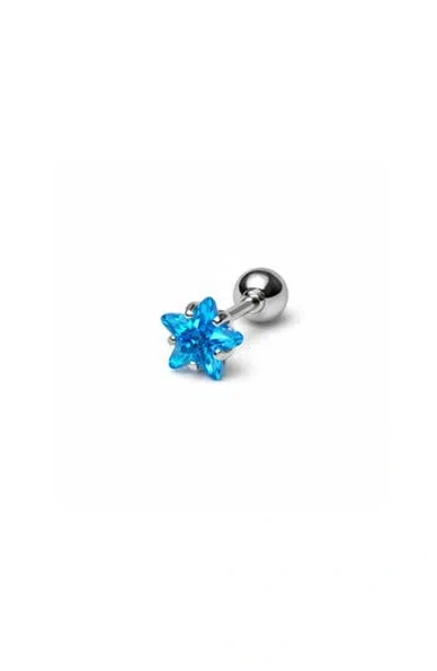 Rebl Star Crystal Single Earring In Metallic