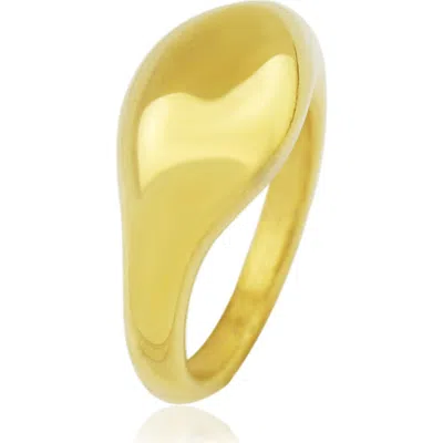 Rebl Wide Orb Ring In Gold