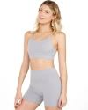 Rebody Active Cammie Cloudlux Bra In Stone Grey