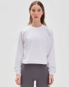 REBODY ACTIVE REBODY ACTIVE CITY ZIP CROP CREWNECK SWEATSHIRT