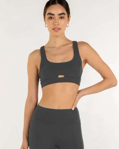 Rebody Active Contour Keyhole Cloudlux Bra In Smoke