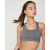 Rebody Active Cross X Silkiflex Lite Bra In Stone Grey