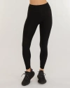 Rebody Active Hybrid Fleece Leggings High Waist 25" In Warm Black