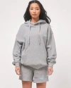Rebody Active Infinite Passions Hoodie In Heather Grey/blue