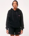 Rebody Active Infinite Passions Hoodie In Metropolis Black/fuschia