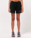 Rebody Active Infinite Passions Sweatshorts In Metropolis Black/fuschia