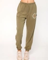 Rebody Active Karma Graphic Sweatpants In Olive/print