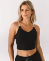 Rebody Active Maia Cloudlux Longline Bra In Metropolis Black