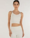 Rebody Active Maia Cloudlux Longline Bra In Off White