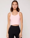 Rebody Active Maia Cloudlux Longline Bra In Soft Pink