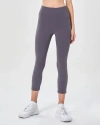 Rebody Active Power Up Silkiflex Leggings 21.5" In Carbon Charcoal