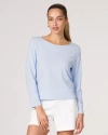 Rebody Active Rebody Essentials Mid Length Long Sleeve Top In Baby Blue