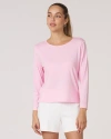Rebody Active Rebody Essentials Mid Length Long Sleeve Top In Pink
