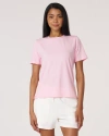 Rebody Active Rebody Essentials Short Sleeve Top In Pink