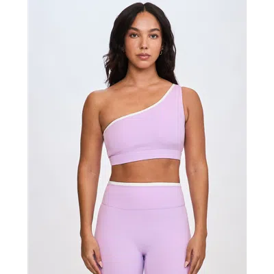 Rebody Active Reluxe Isola One Shoulder Bra In Purple