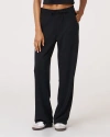 Rebody Active Retreat Waffle Wide Leg Pant 30" In Black