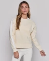Rebody Active Sideline Fleece Sweatshirt In Bone/white