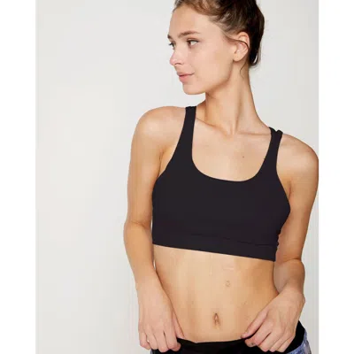 Rebody Active Strappy X Silkiflex Lite Bra In Black