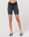 Rebody Active Vendetta Cloudlux Biker Shorts 7" In Smoke/black