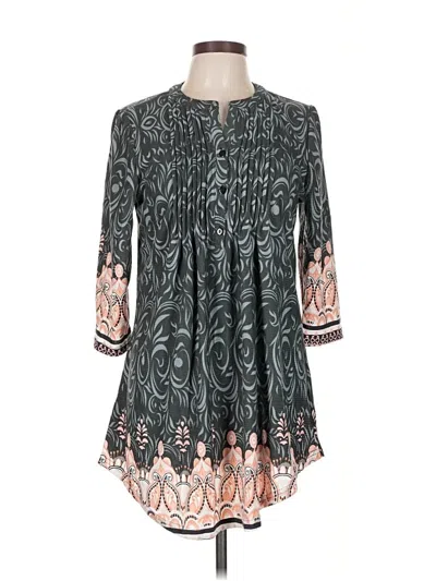 Pre-owned Reborn 3/4 Sleeve Blouse In Black