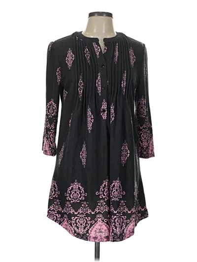 Pre-owned Reborn 3/4 Sleeve Blouse In Black